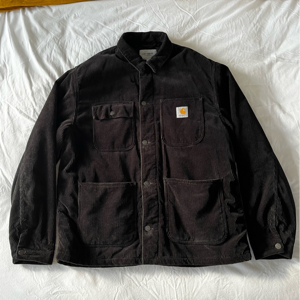 Carhartt WIP Men's Corduroy Jacket in Black (XL)